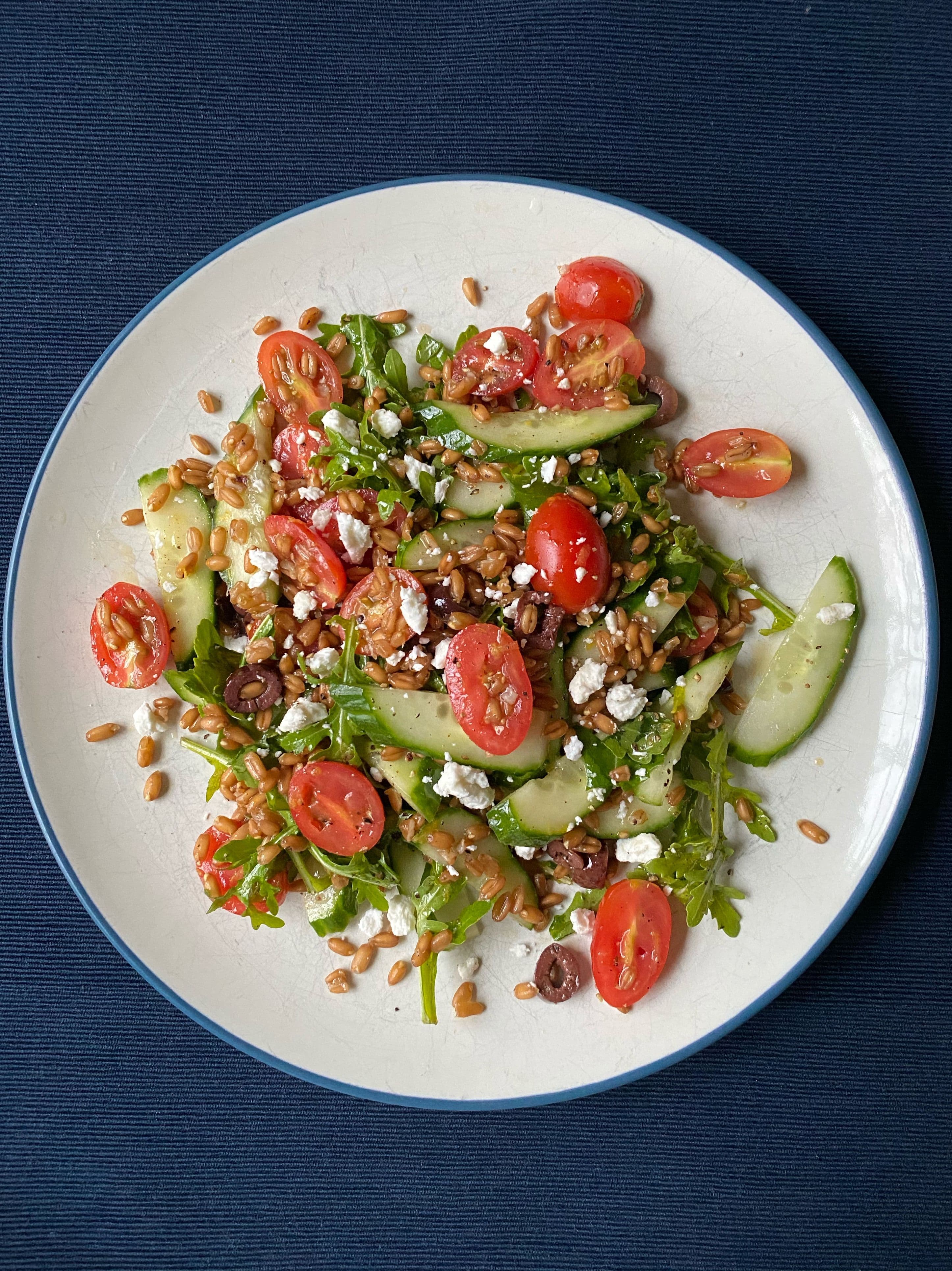 Tossed Spelt Berry Salad