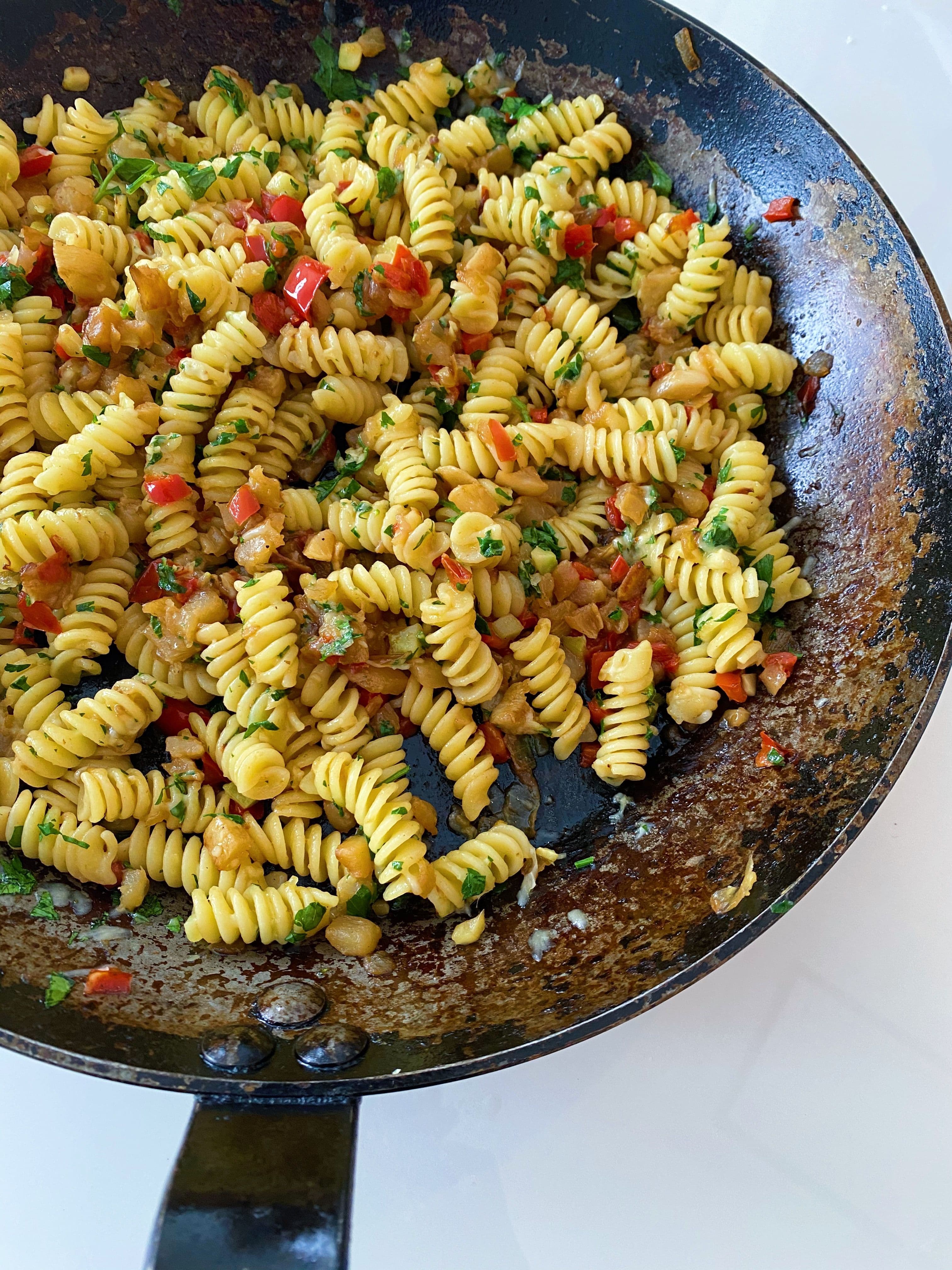 Rutabaga and Red Pepper Ragu