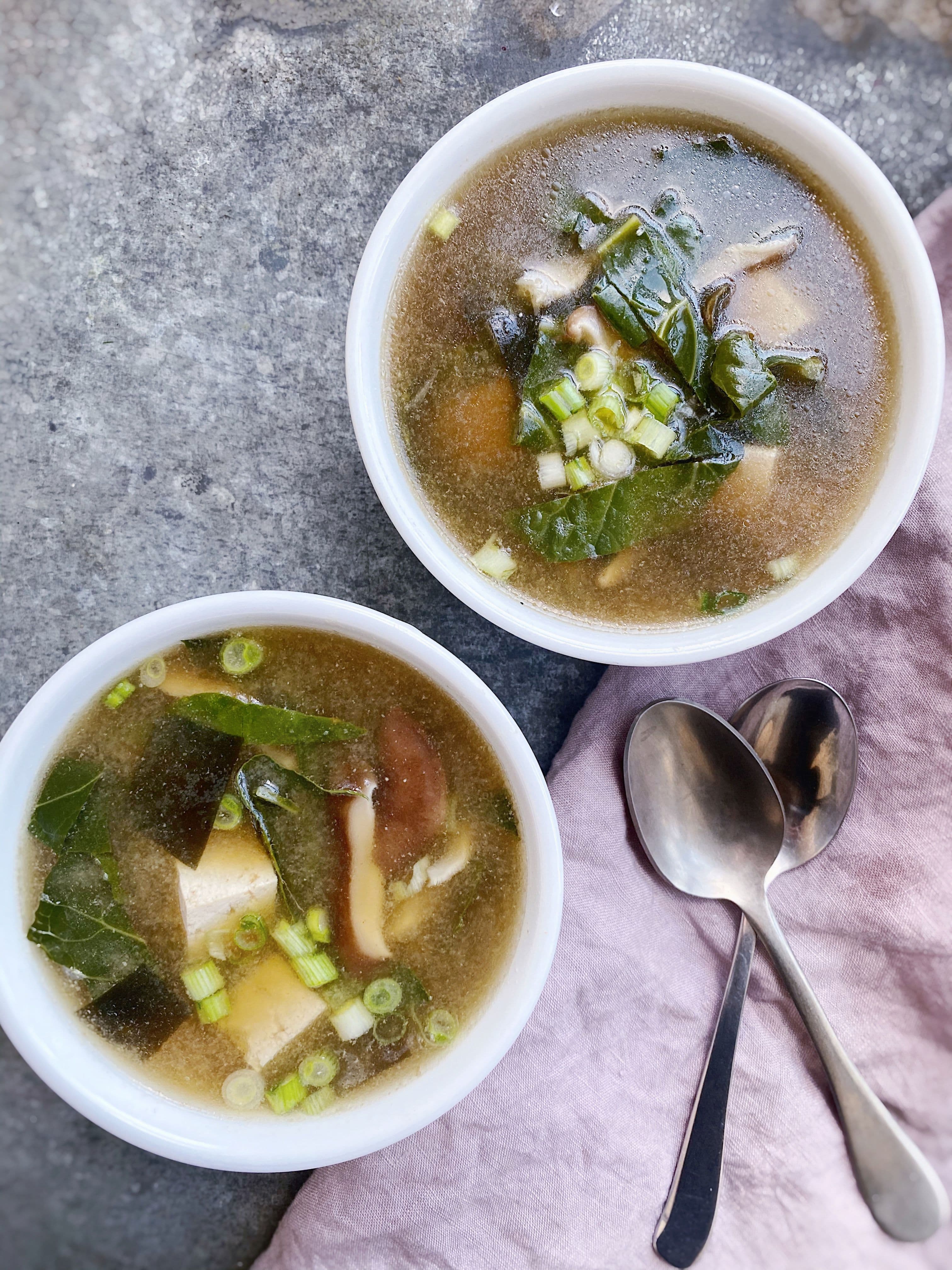 Miso Soup with Greens