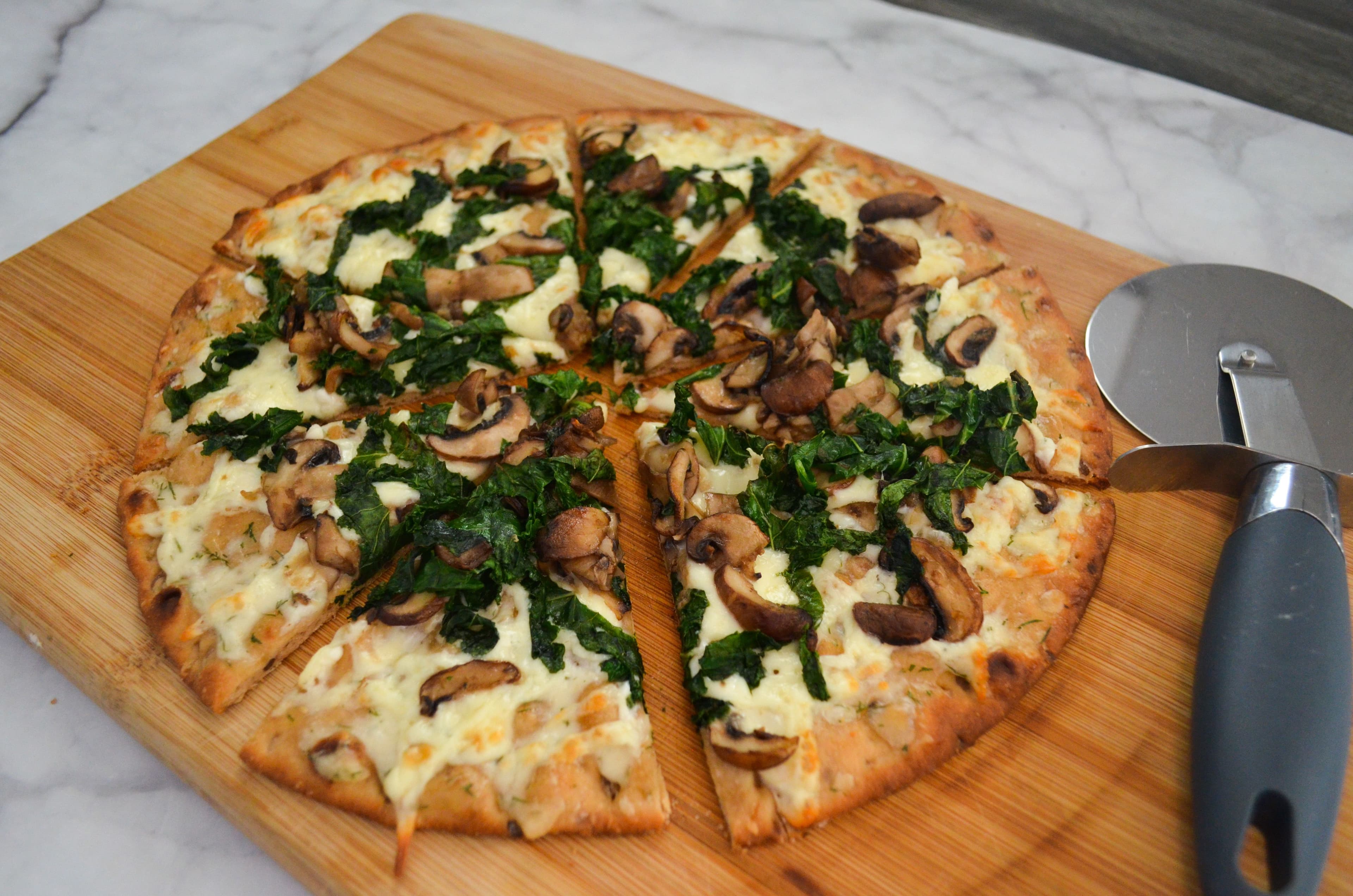 Mushroom & Kale Flatbread