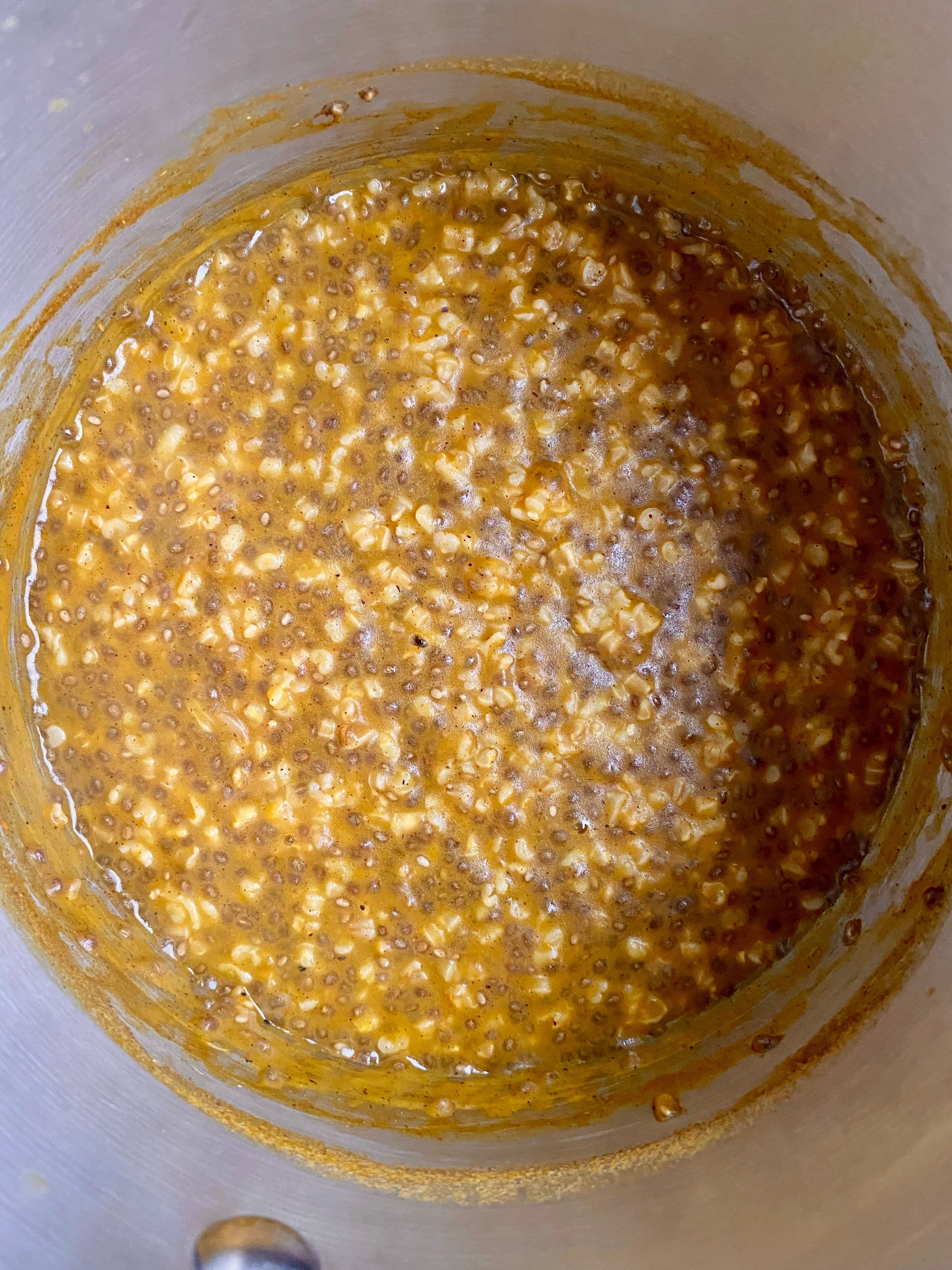 Pumpkin Porridge with Steel Cut Oats