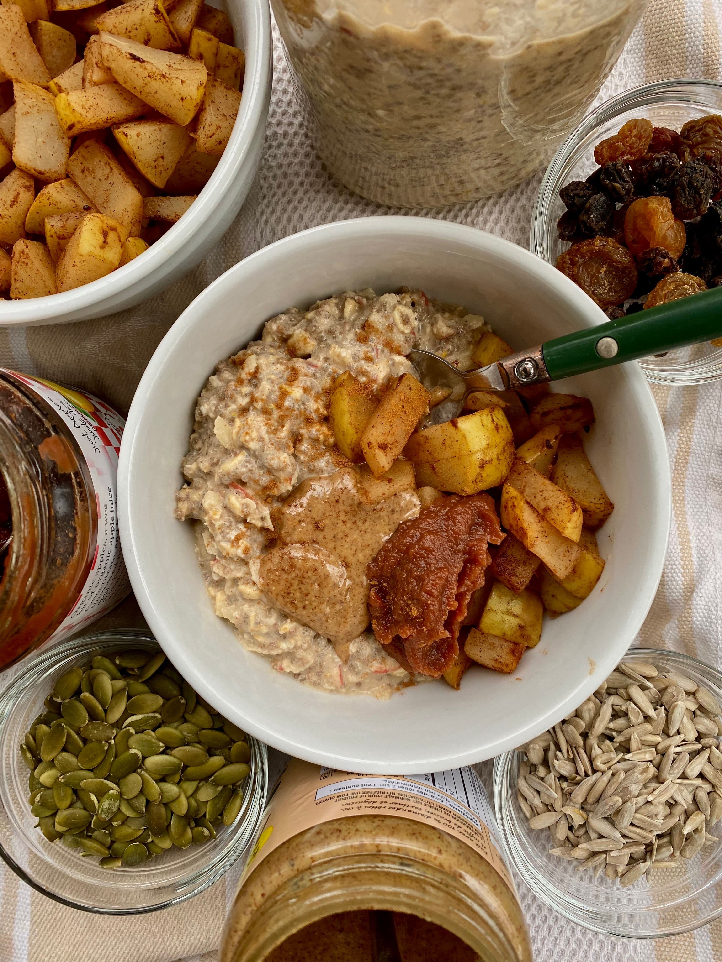 Meal Prep Apple Spiced Bircher Muesli