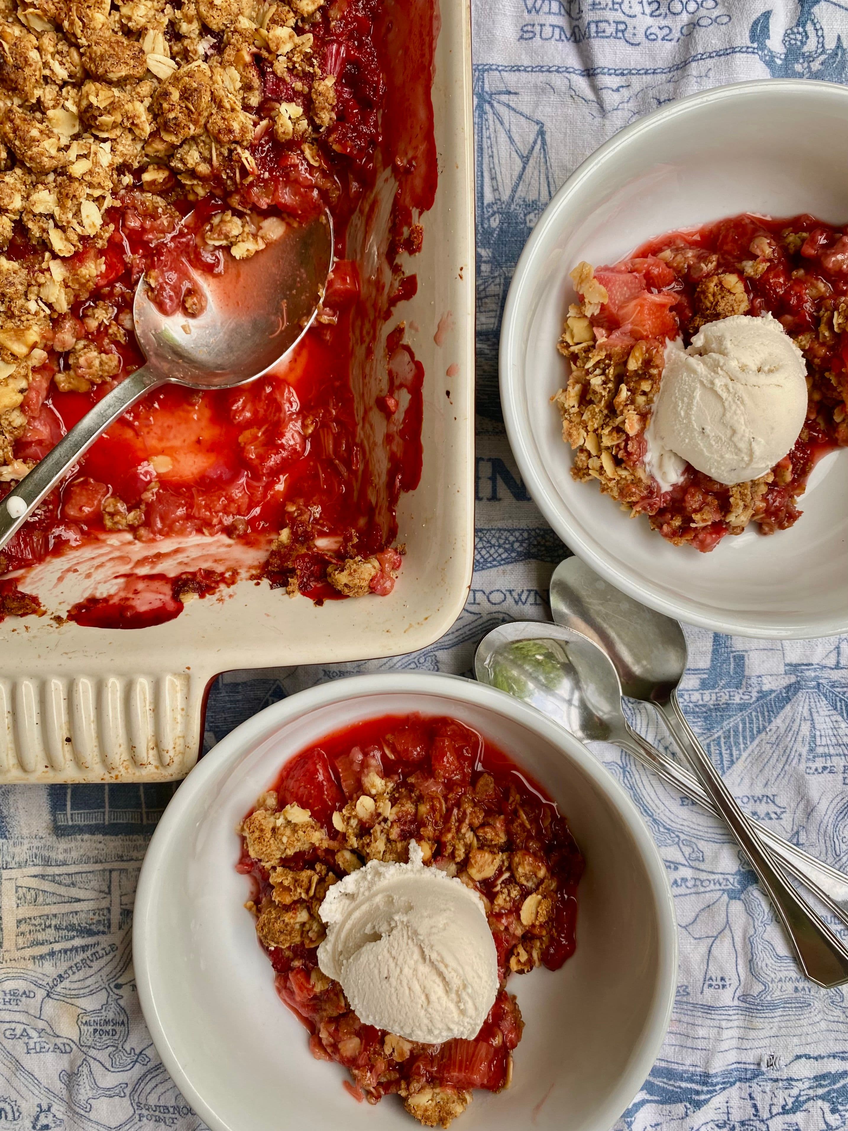 Strawberry Rhubarb Crumble