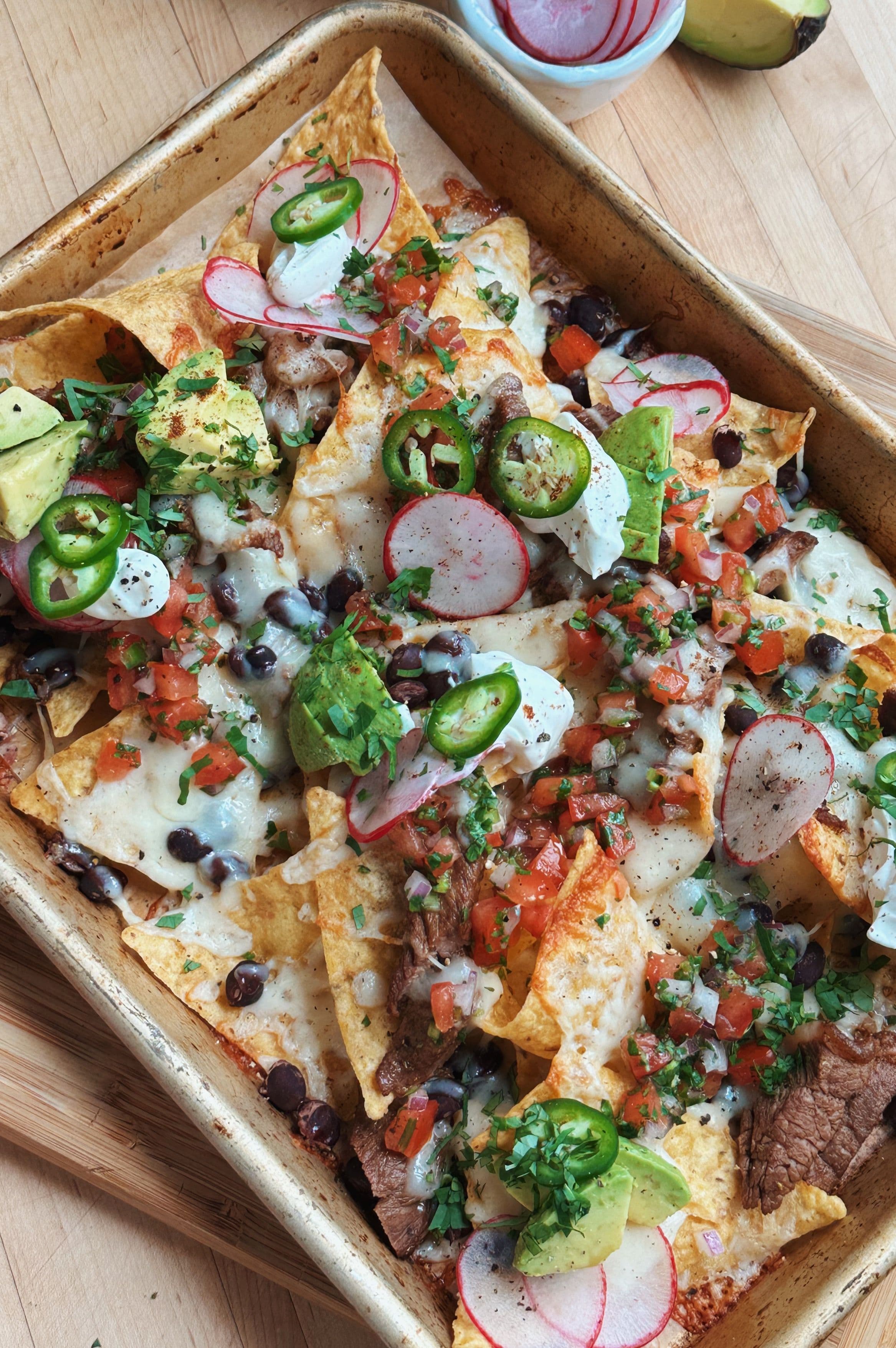 Loaded Steak Nachos