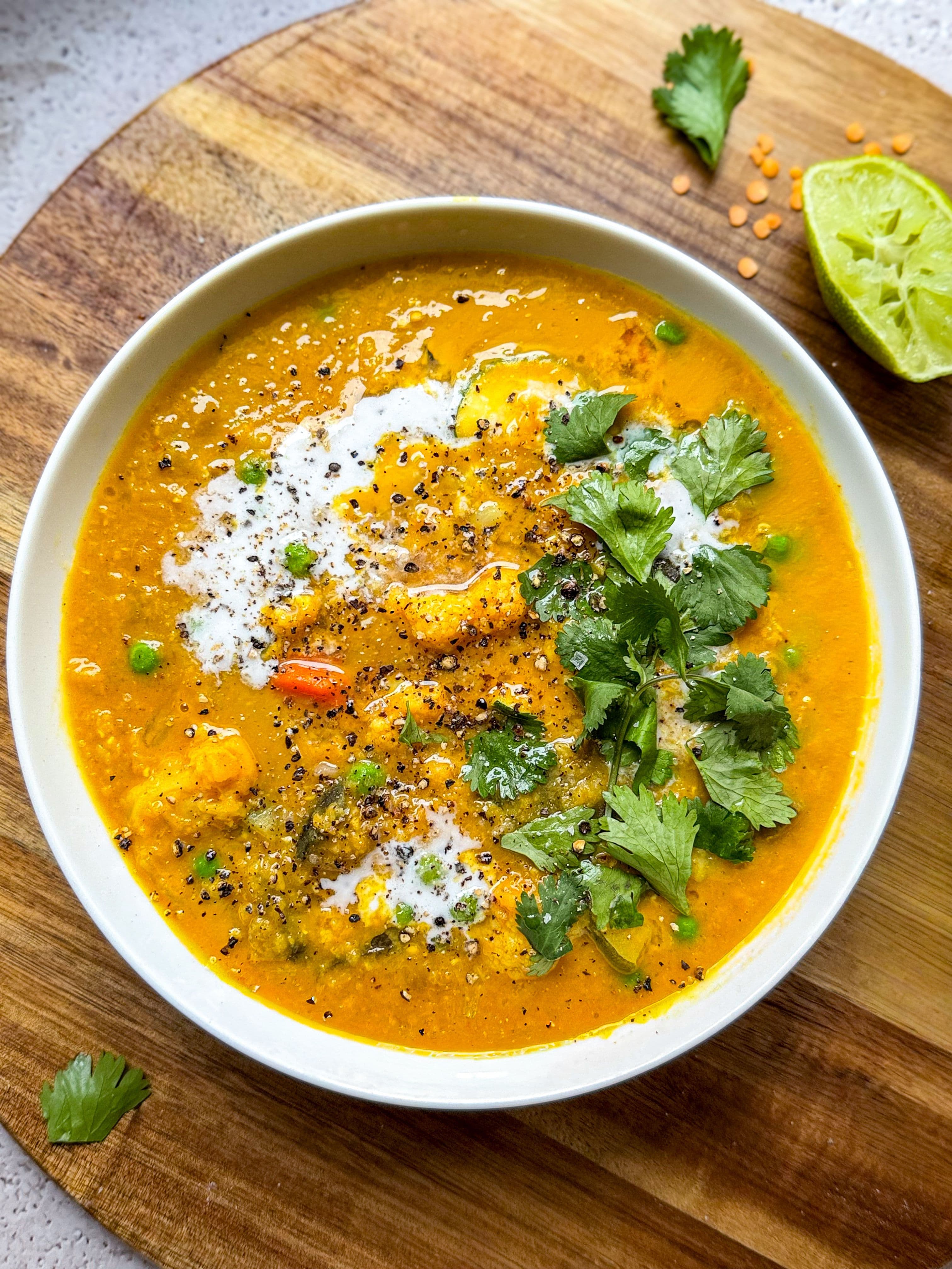 Curried Lentils & Vegetables