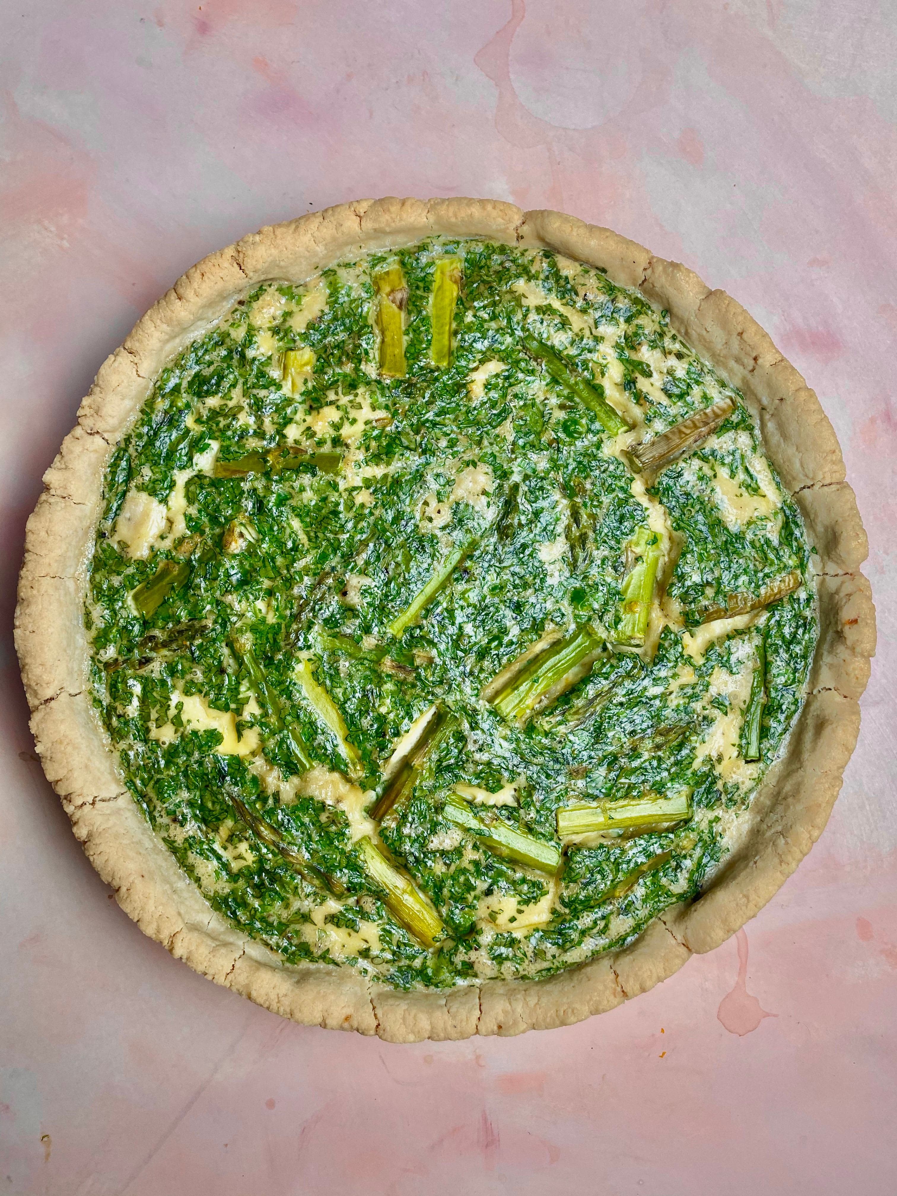 Biscuit Crust Green Quiche
