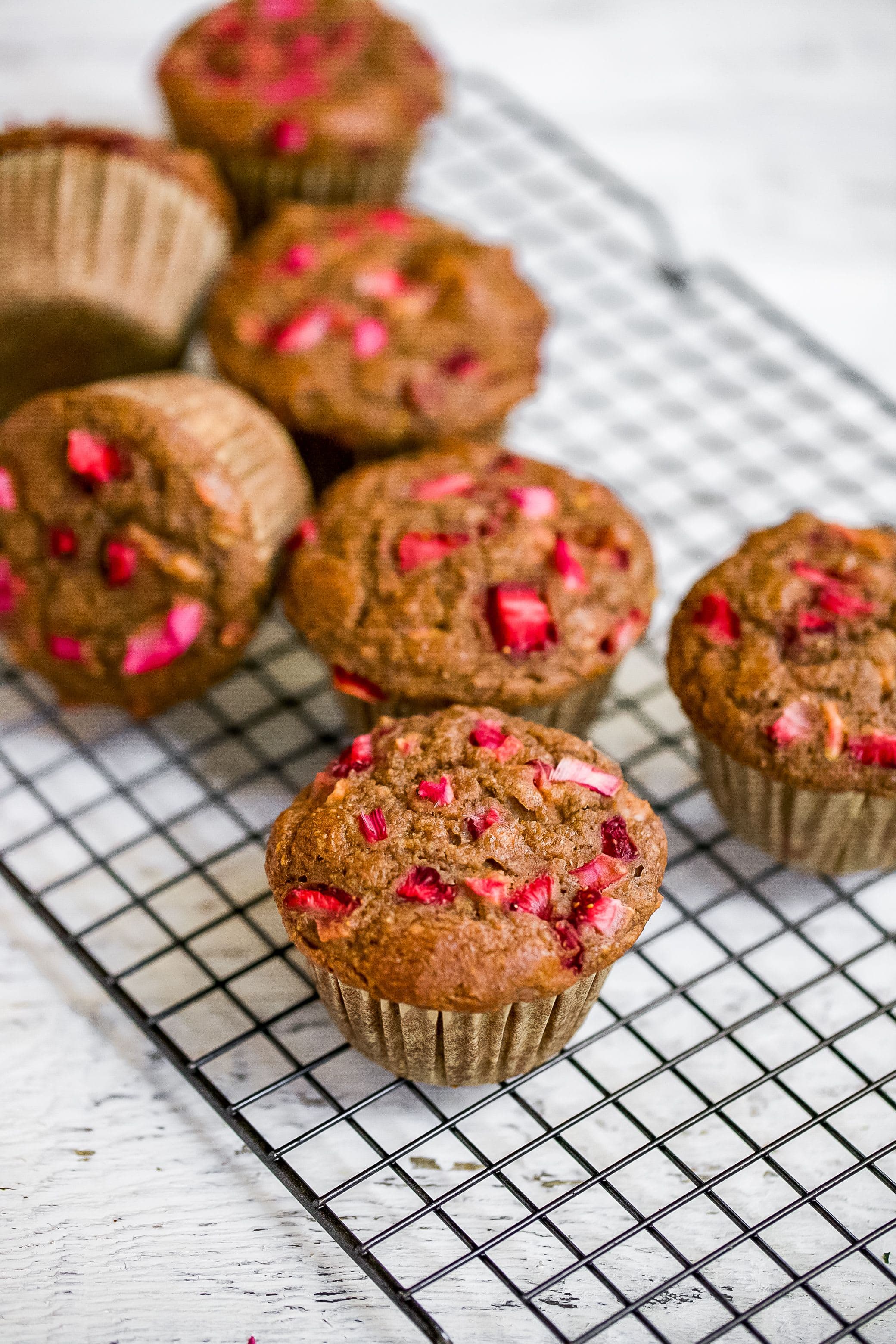 Strawberry Rhubarb Muffins