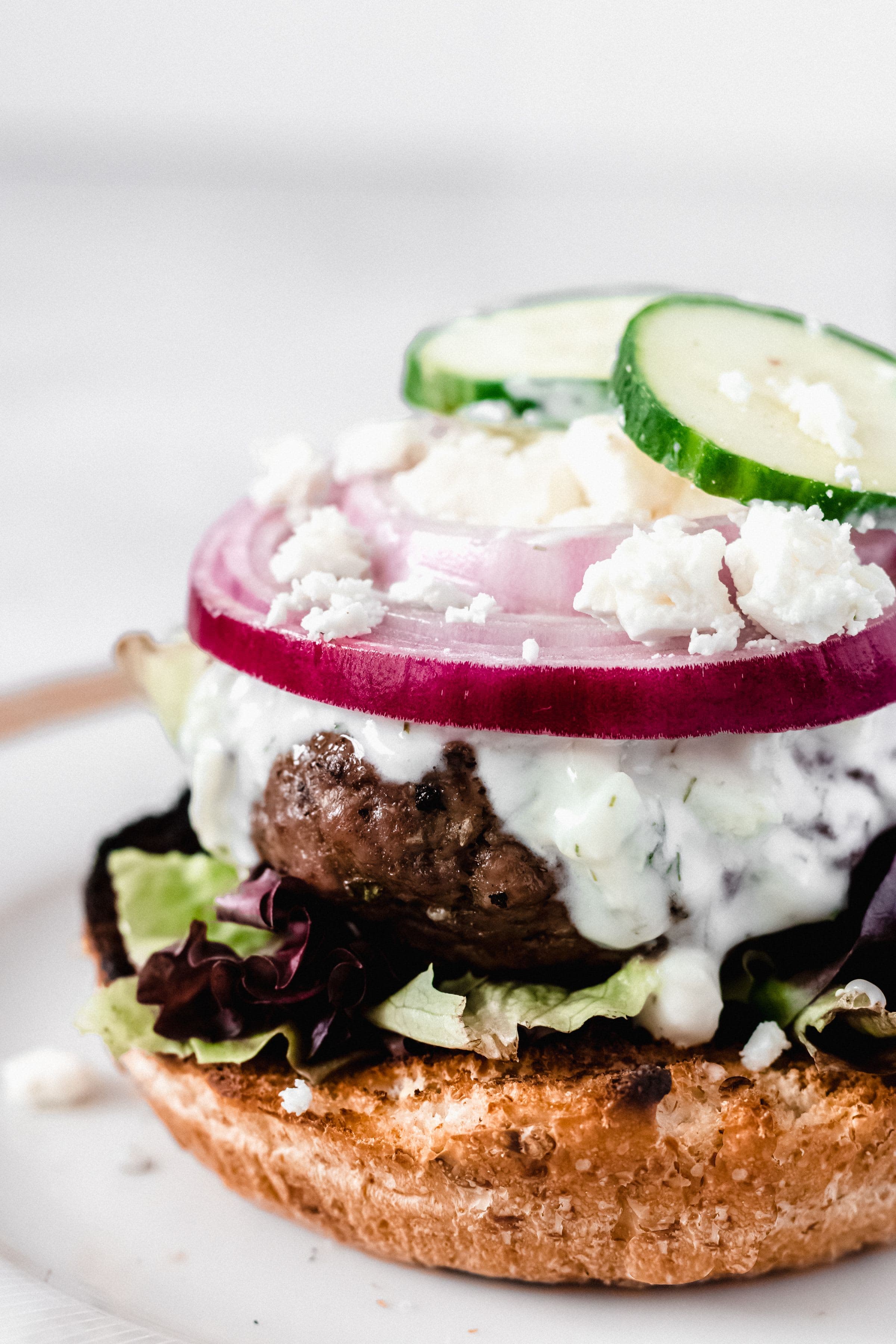 BBQ Greek Lamb Burger