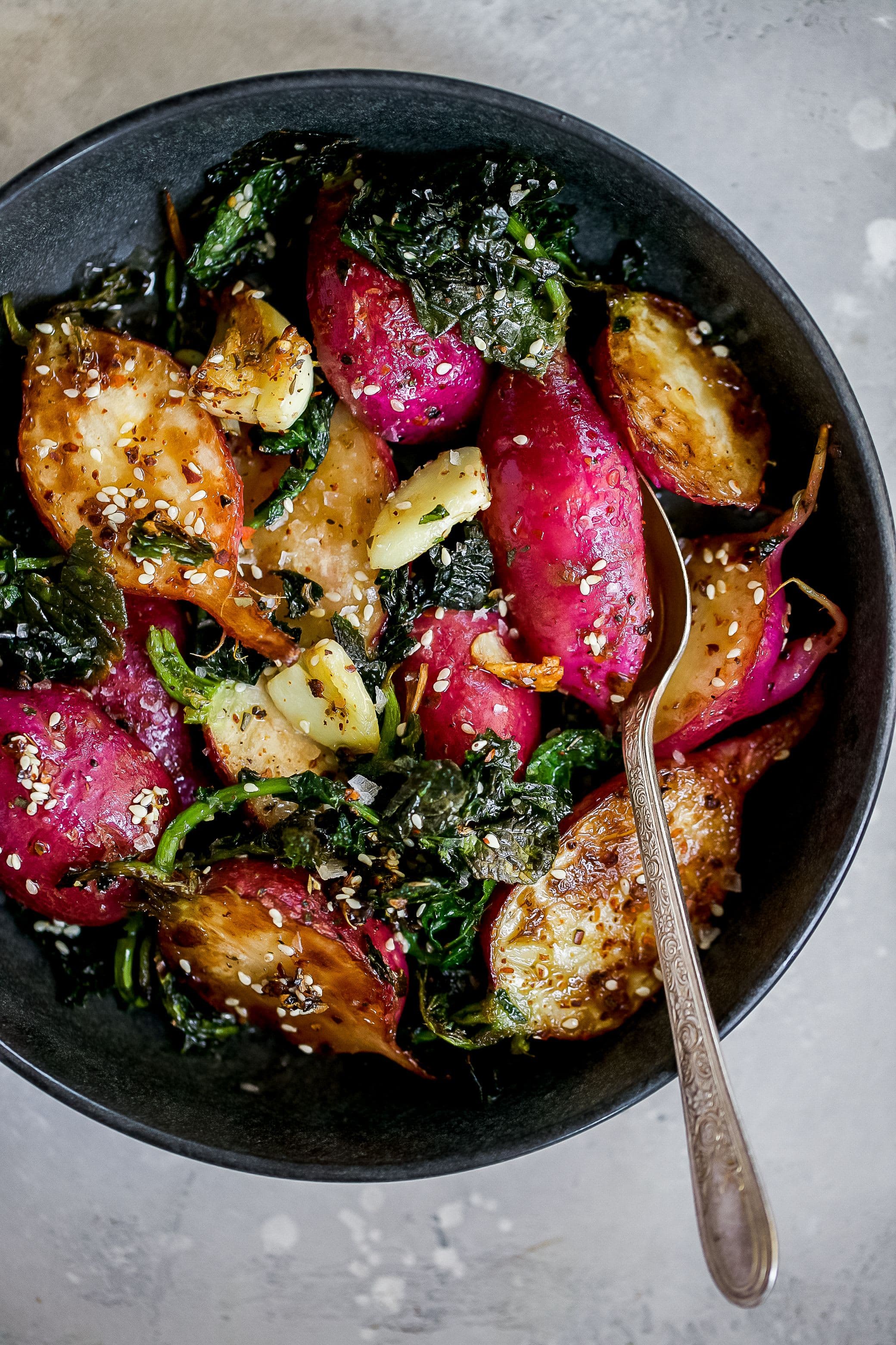 Ghee Roasted Radishes