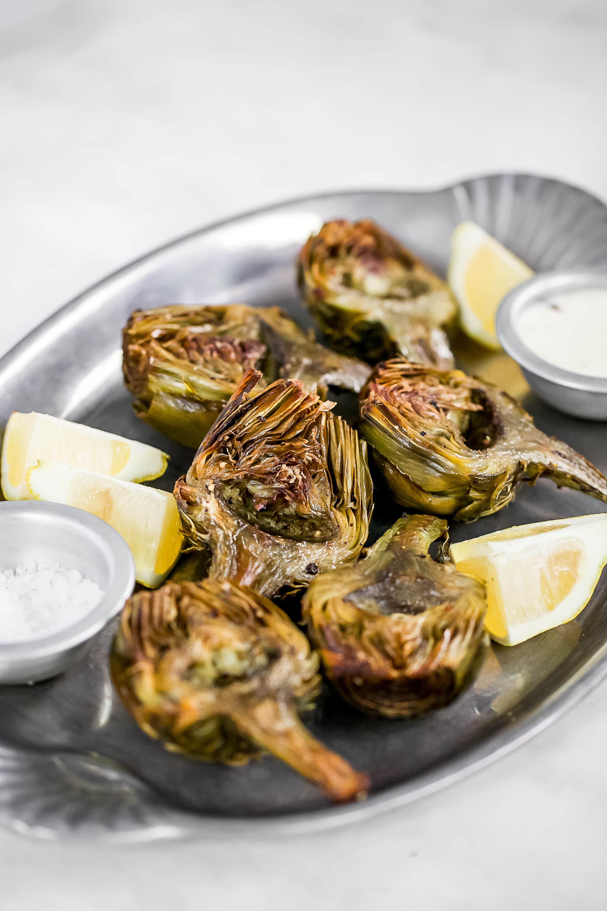 Oven Roasted Garlic Artichokes