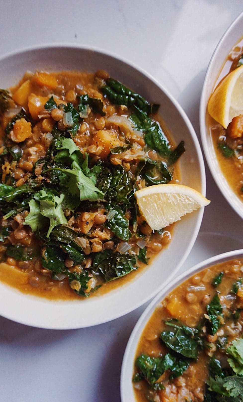 Green Lentil Vegetable Soup