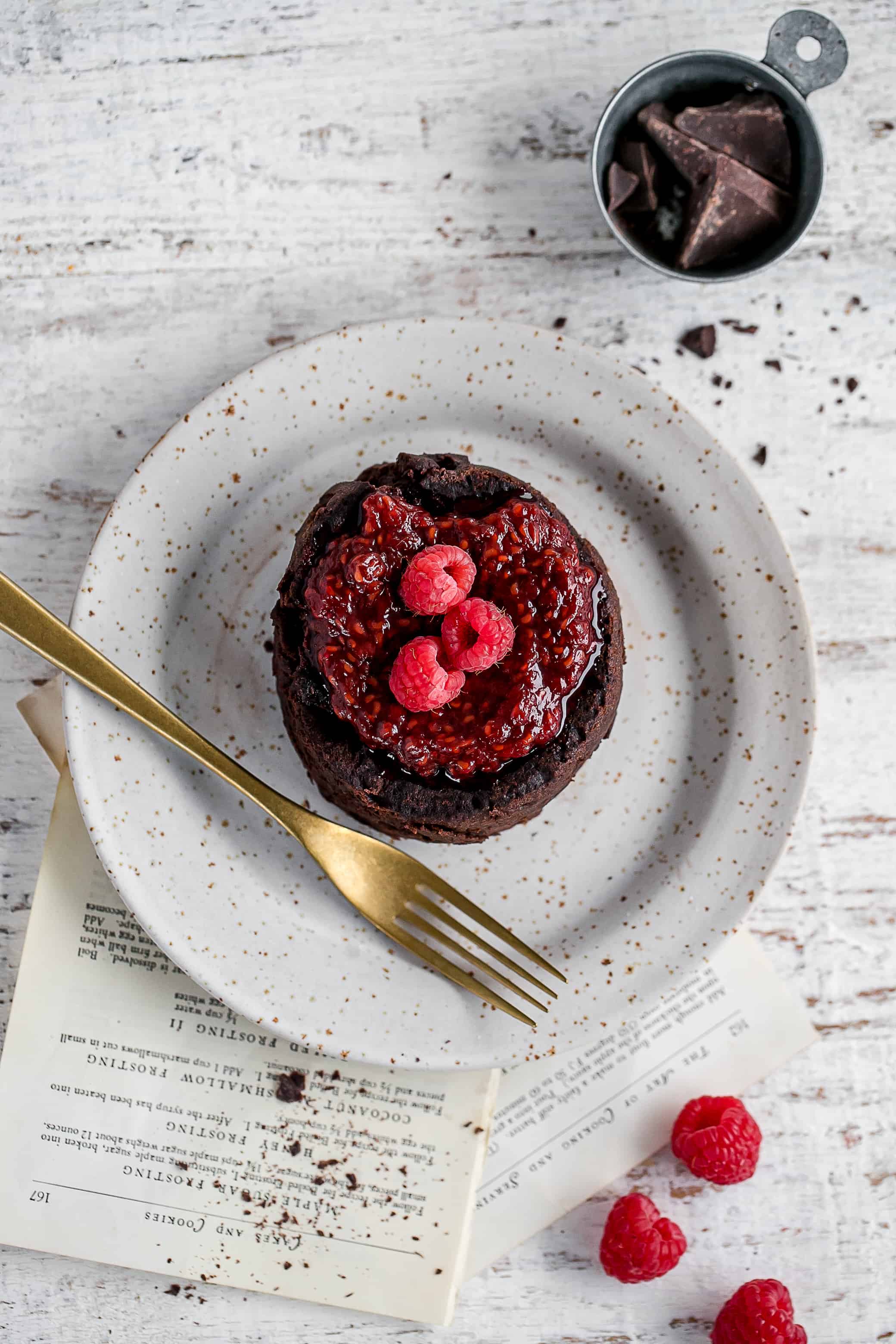 Raspberry Chocolate Lava Cake