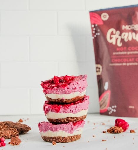 Vegan Raspberry Cheesecakes