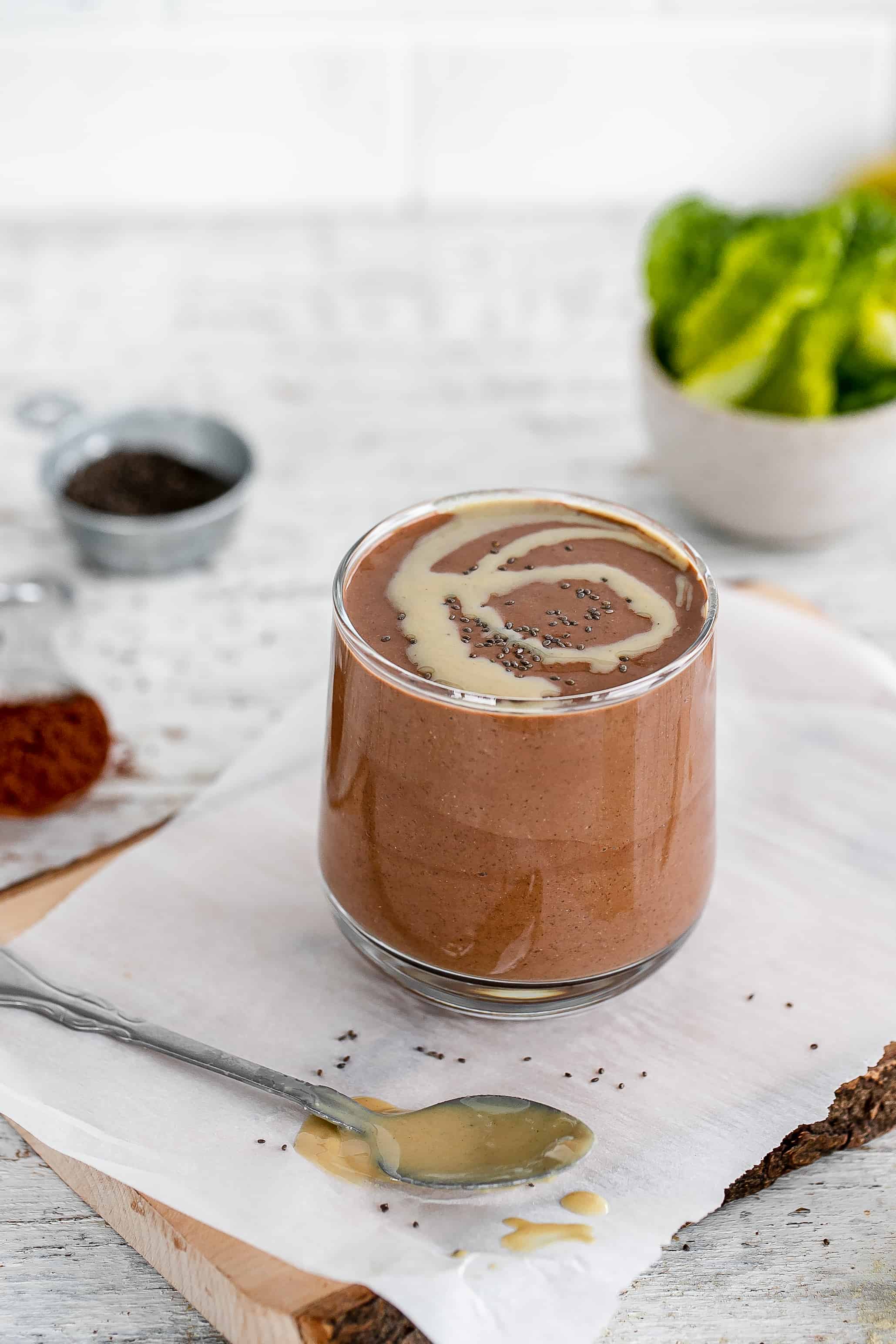 Tahini Chocolate Romaine Smoothie