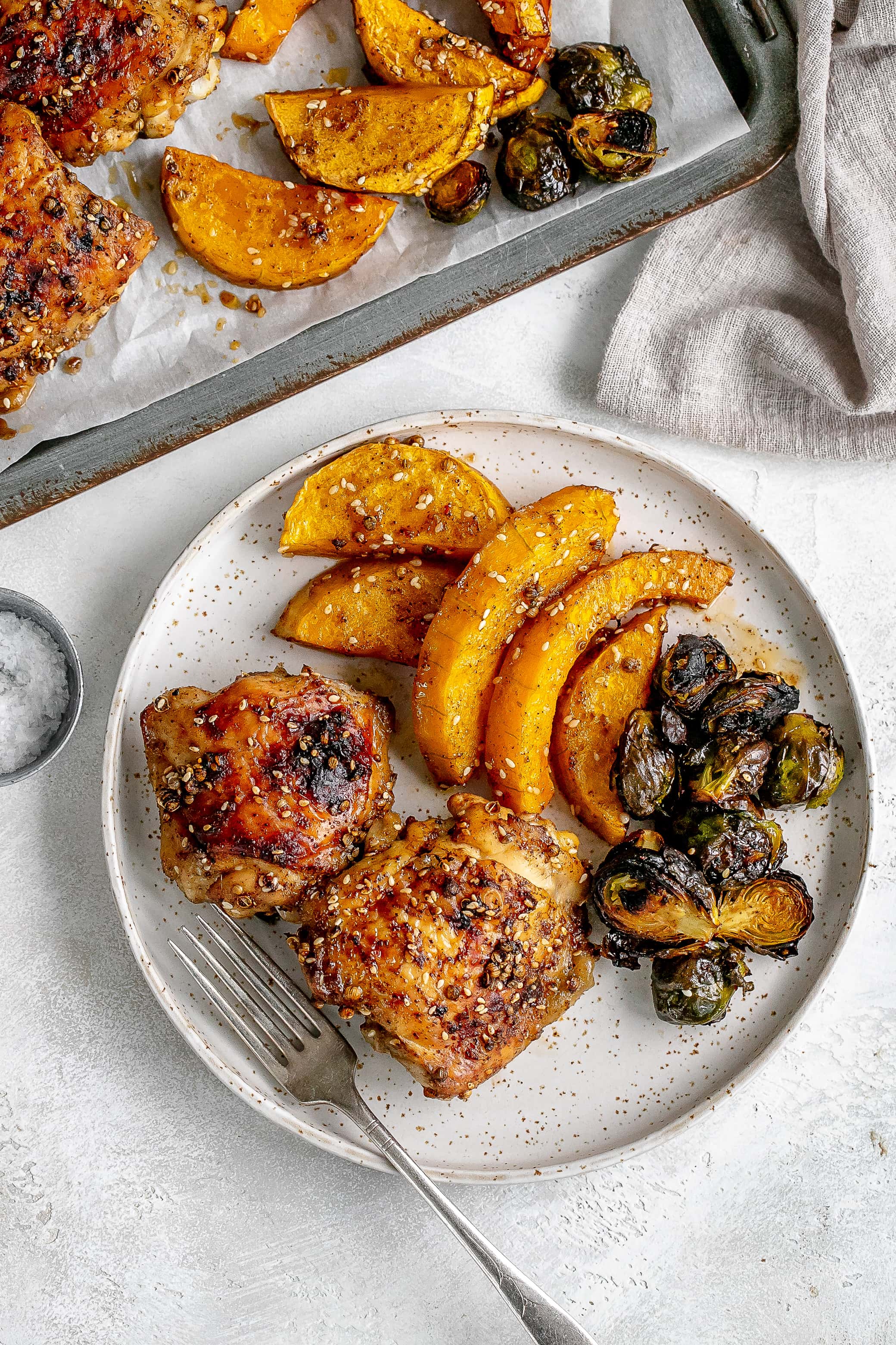 Maple Coriander Sheet Pan Chicken