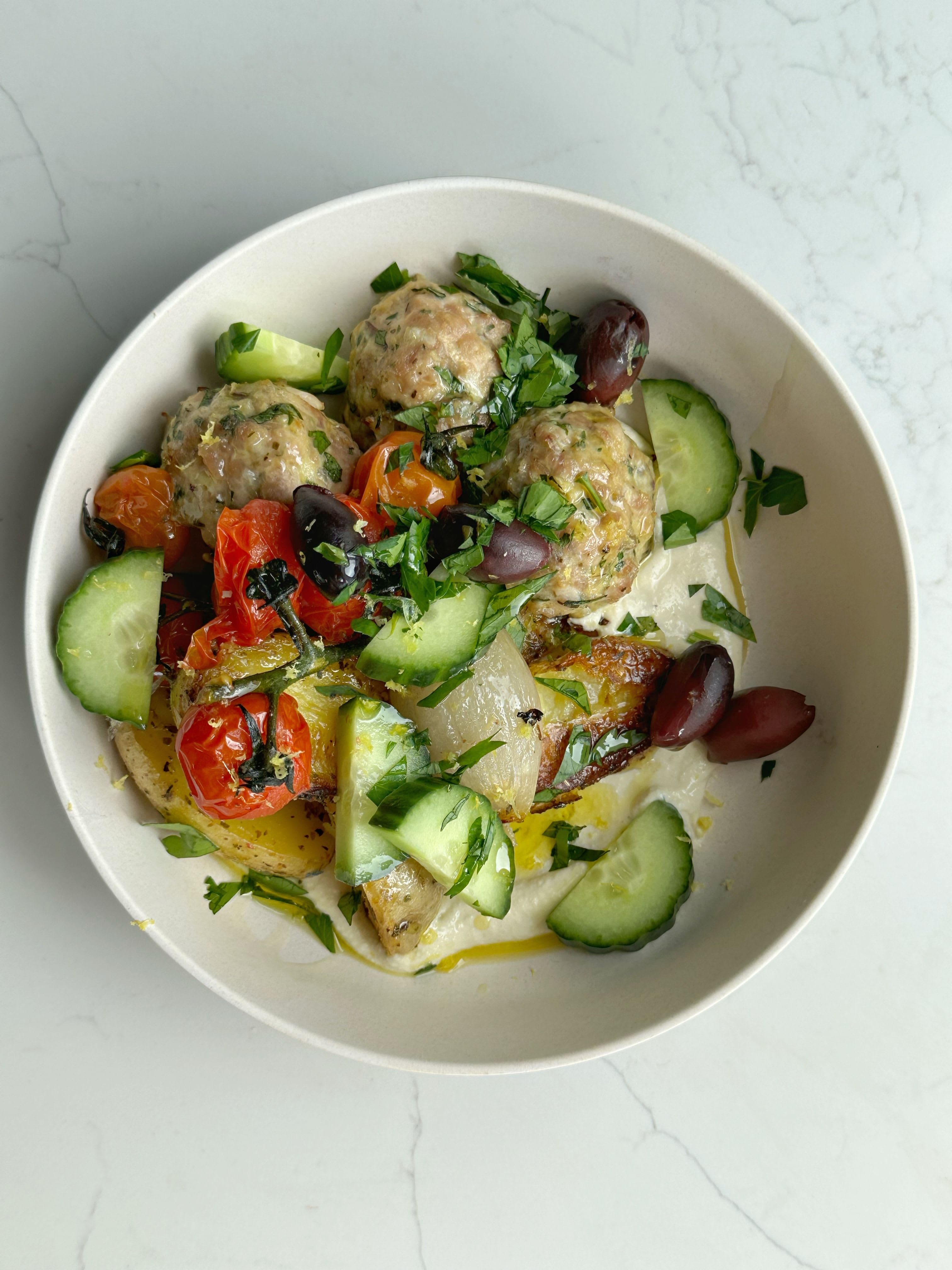 Greek Inspired Turkey Meatballs