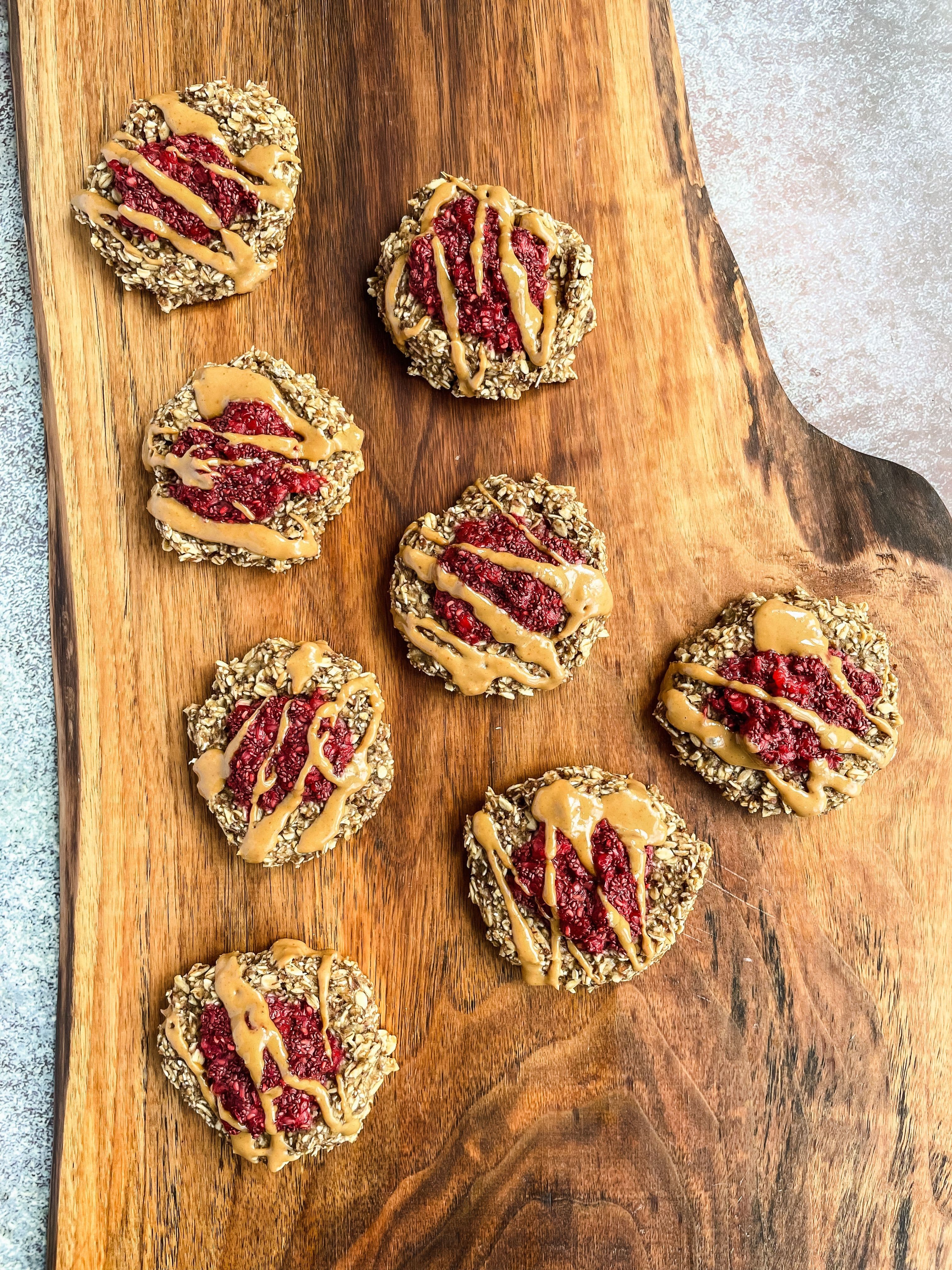 PB & J Oatmeal Cookies