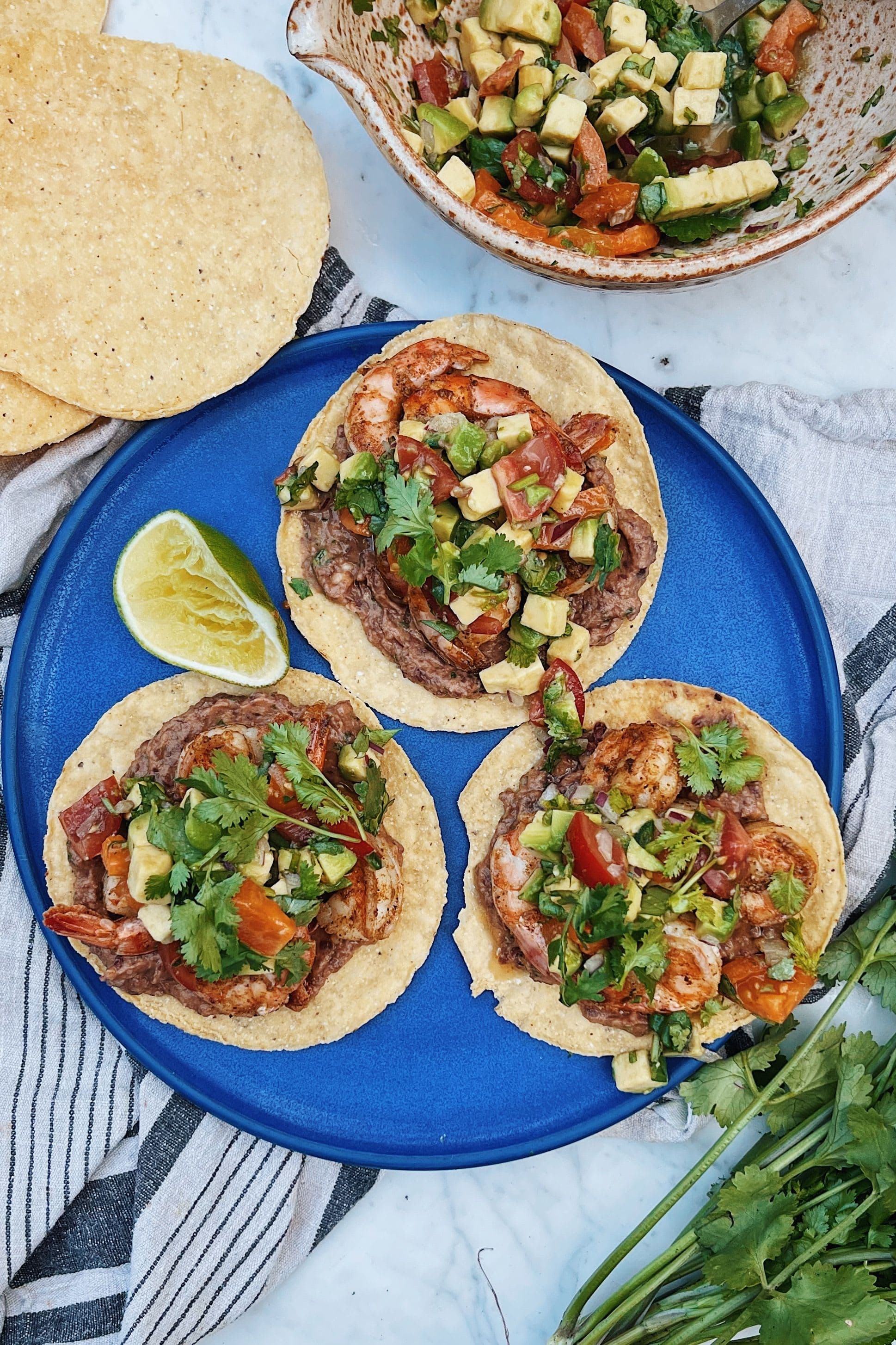 Easy Shrimp Tostadas