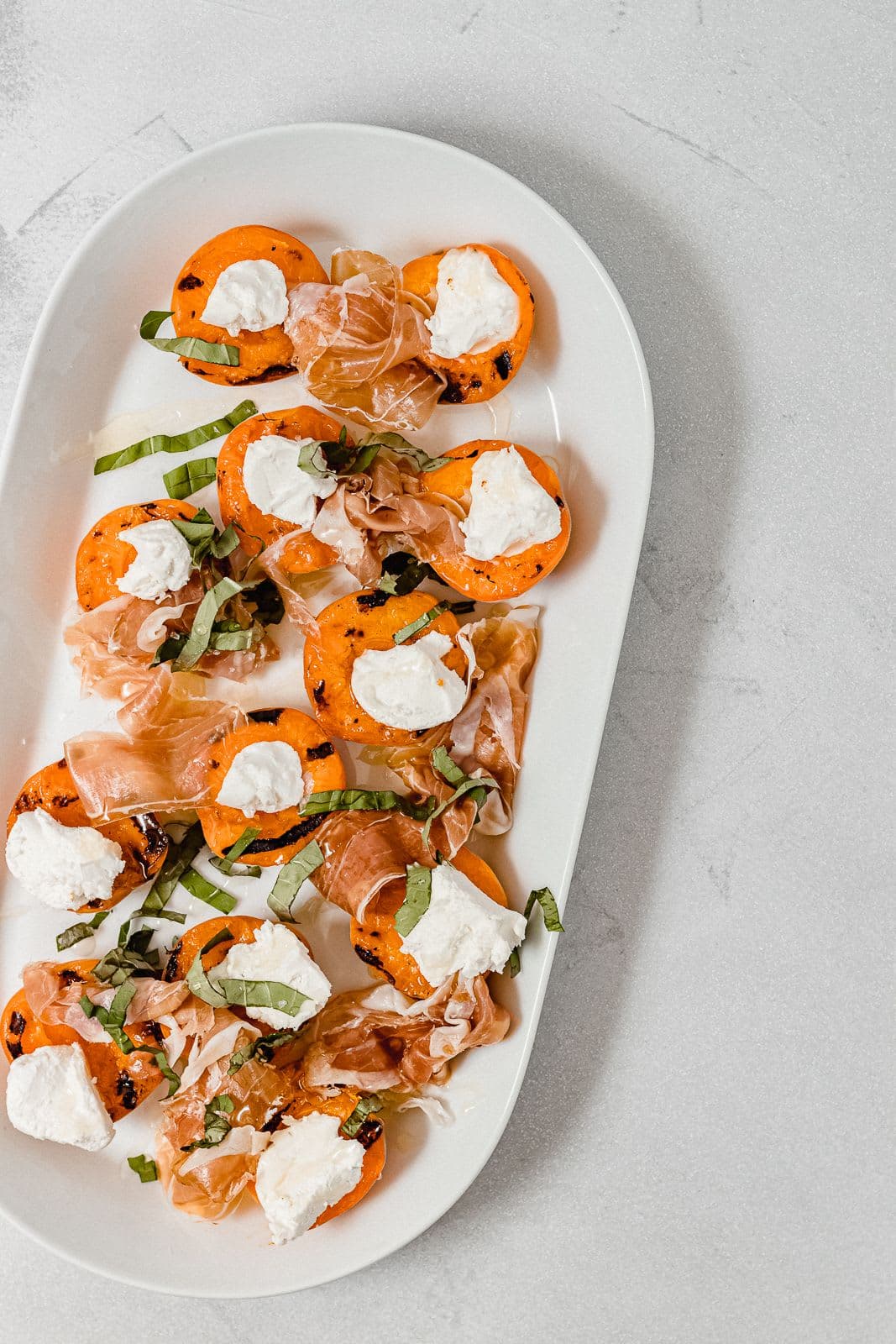 Grilled Apricots with Prosciutto