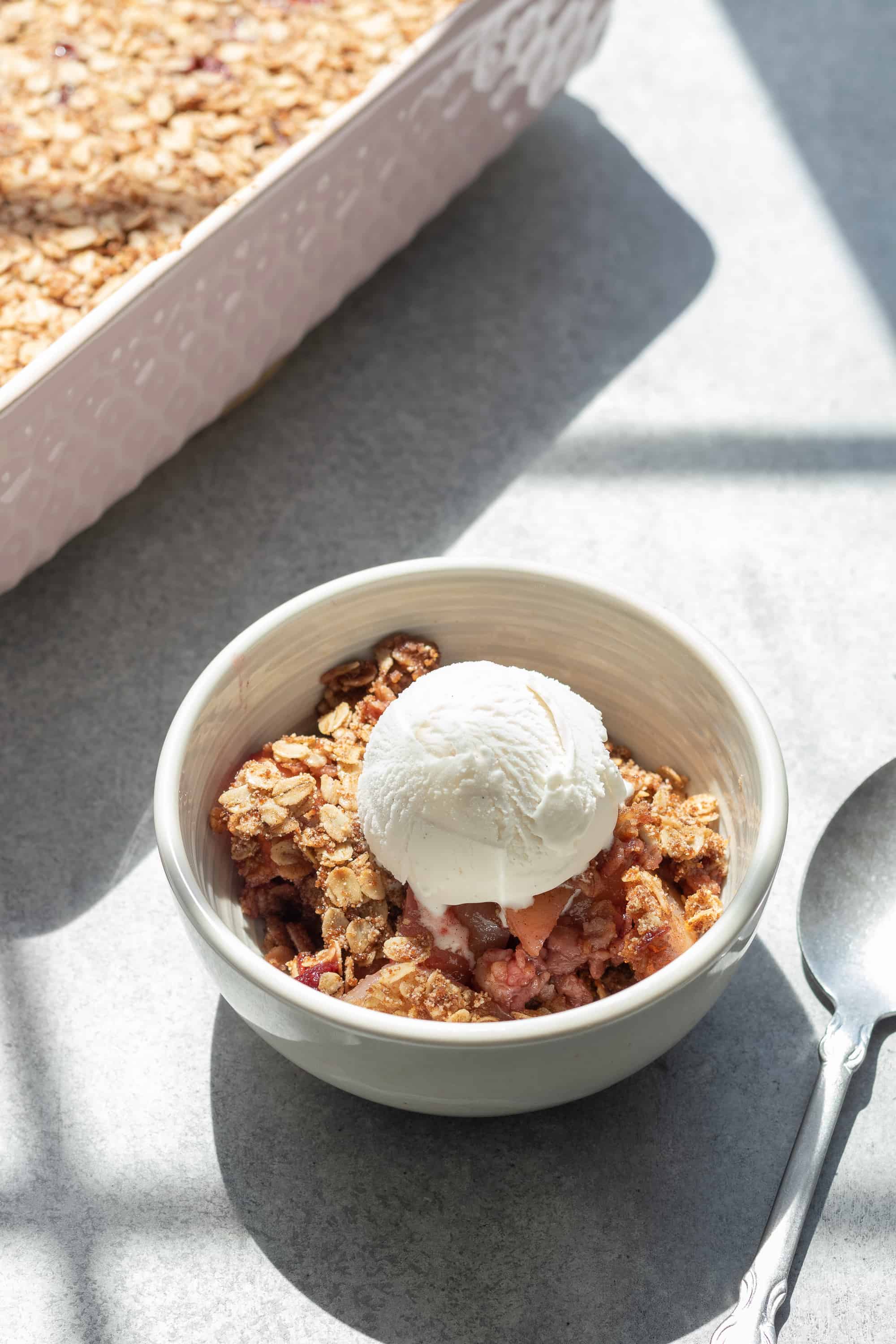 Raspberry Pear Crisp