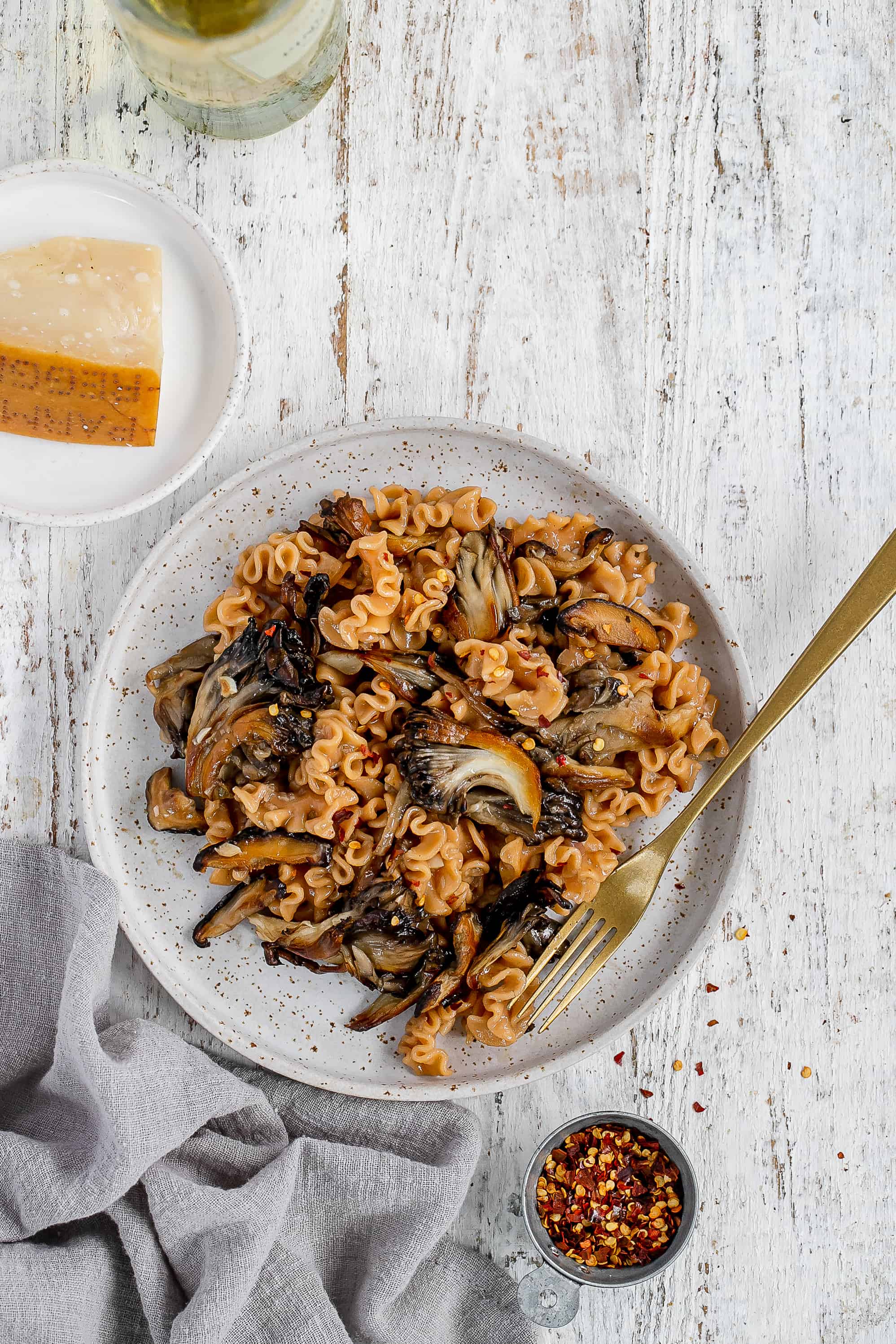 Mushroom & Parmesan Lentil Pasta