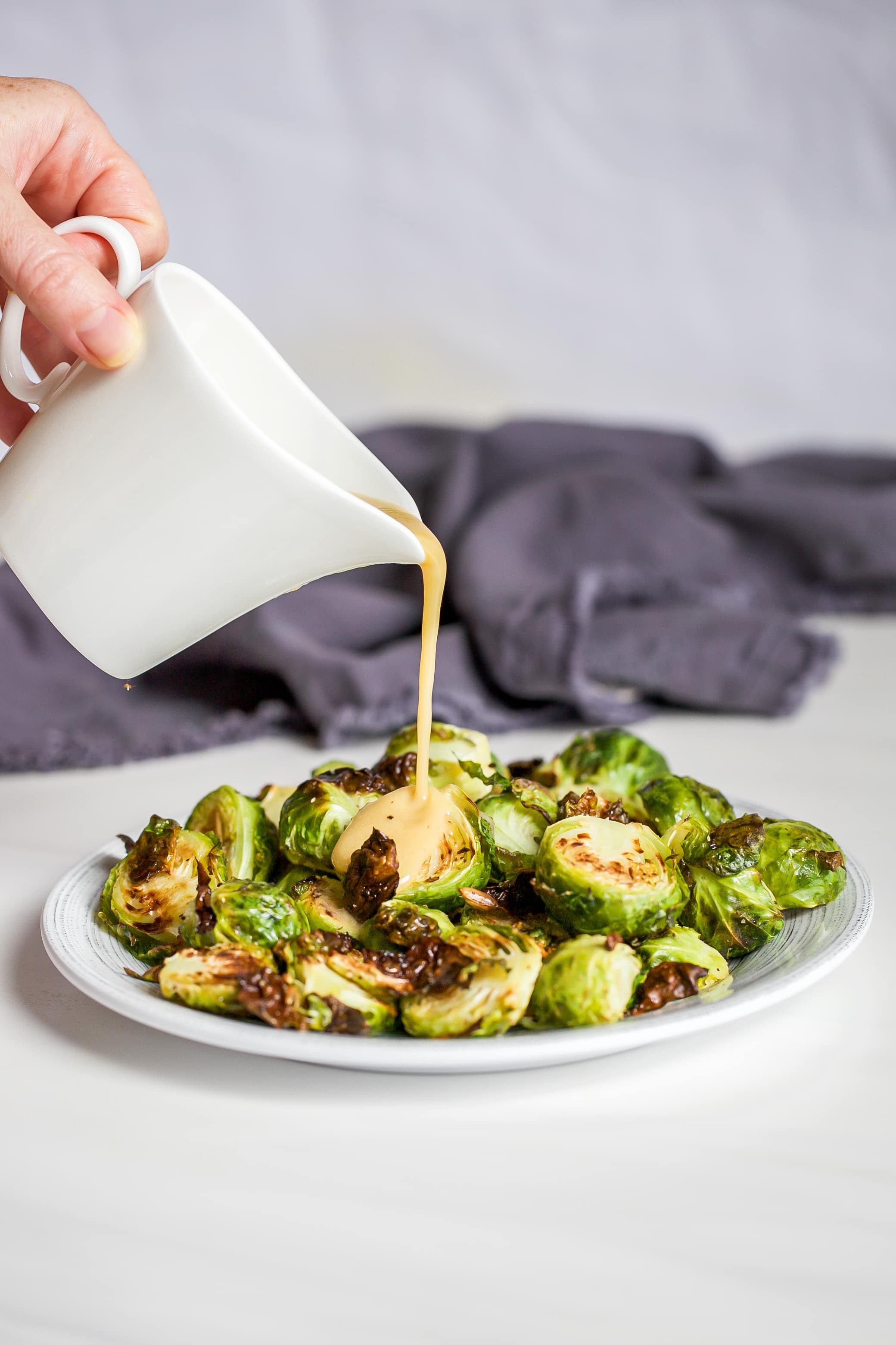 Miso Mustard Brussels Sprouts