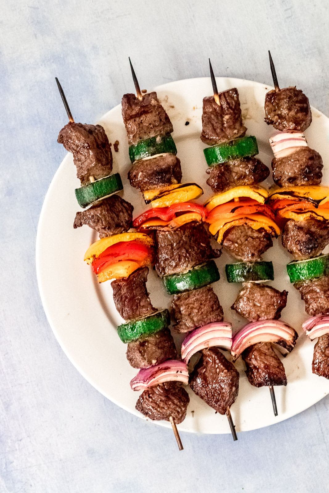 Grilled Steak & Veggie Kebabs
