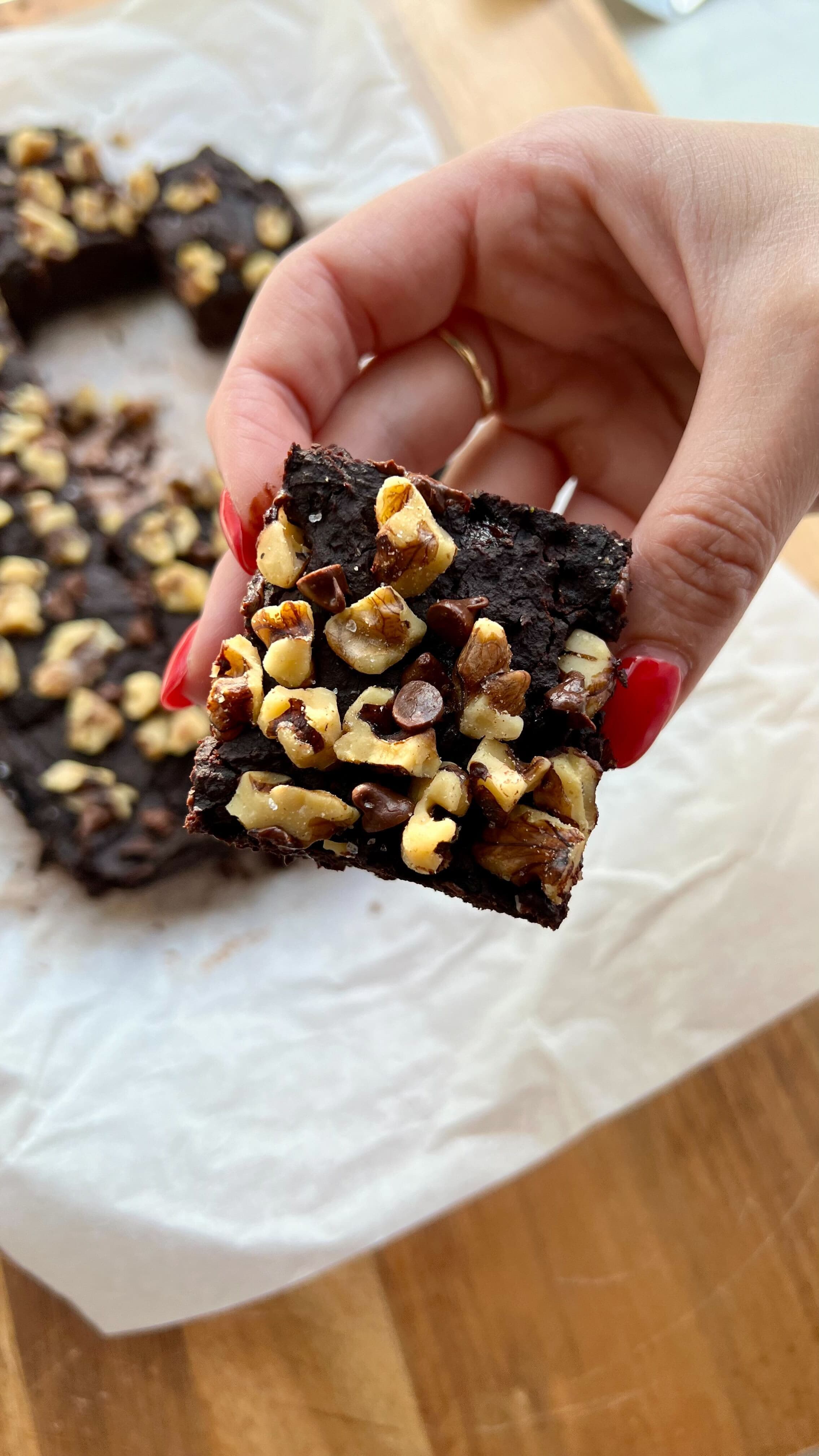 Fudgy Walnut Black Bean Brownies