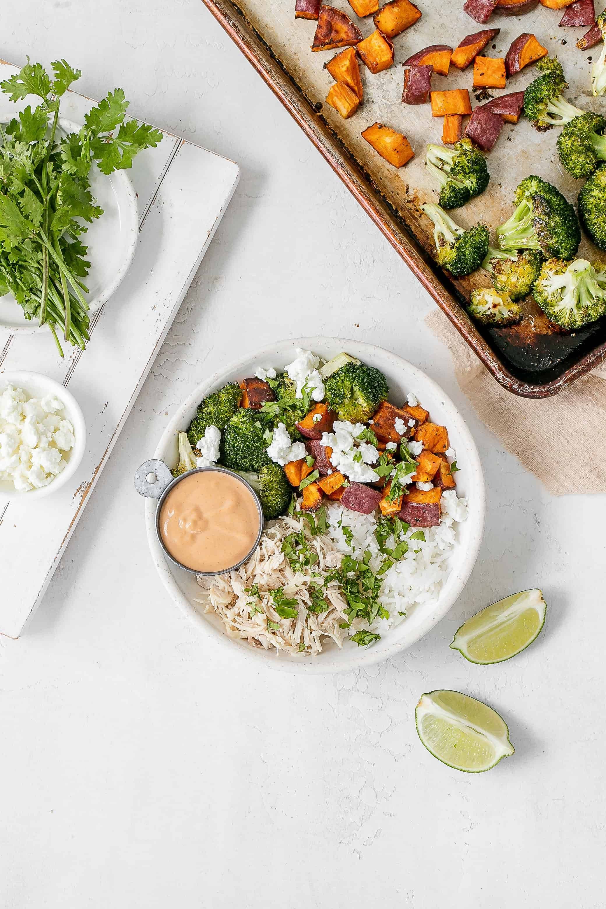Tahini Buffalo Chicken Bowl