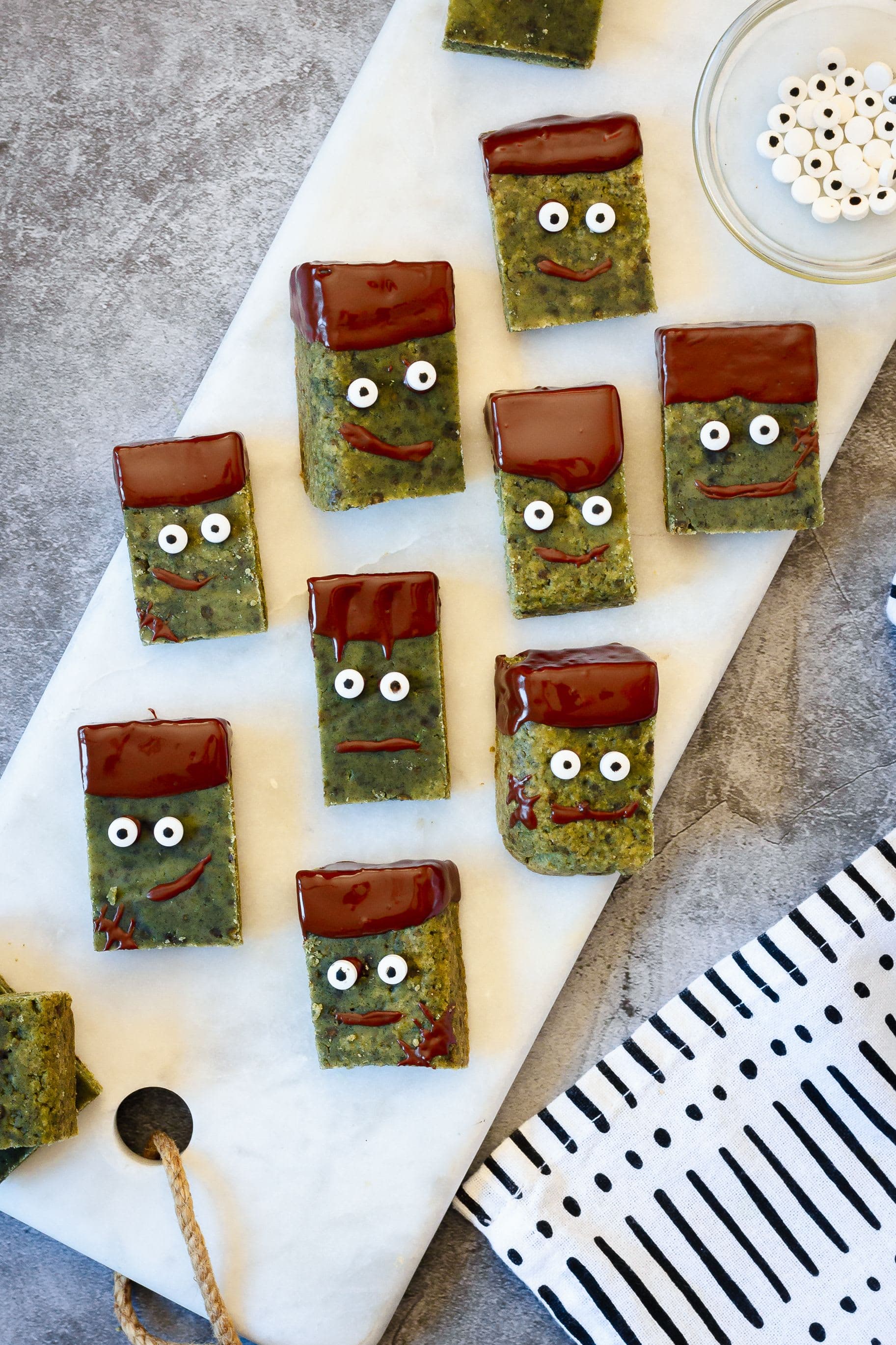 Chocolate Mint Green Monster Cookies