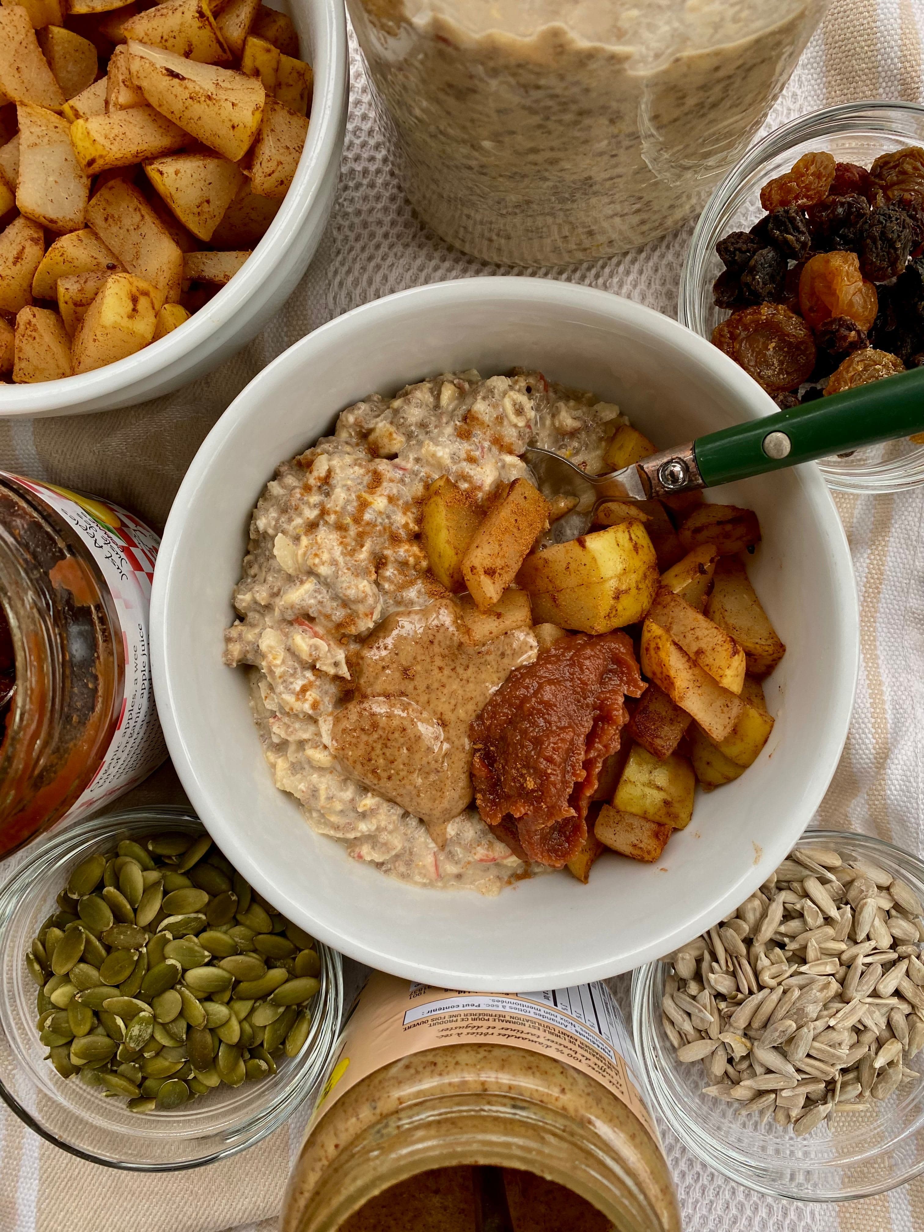 Meal Prep Apple Spiced Bircher Muesli