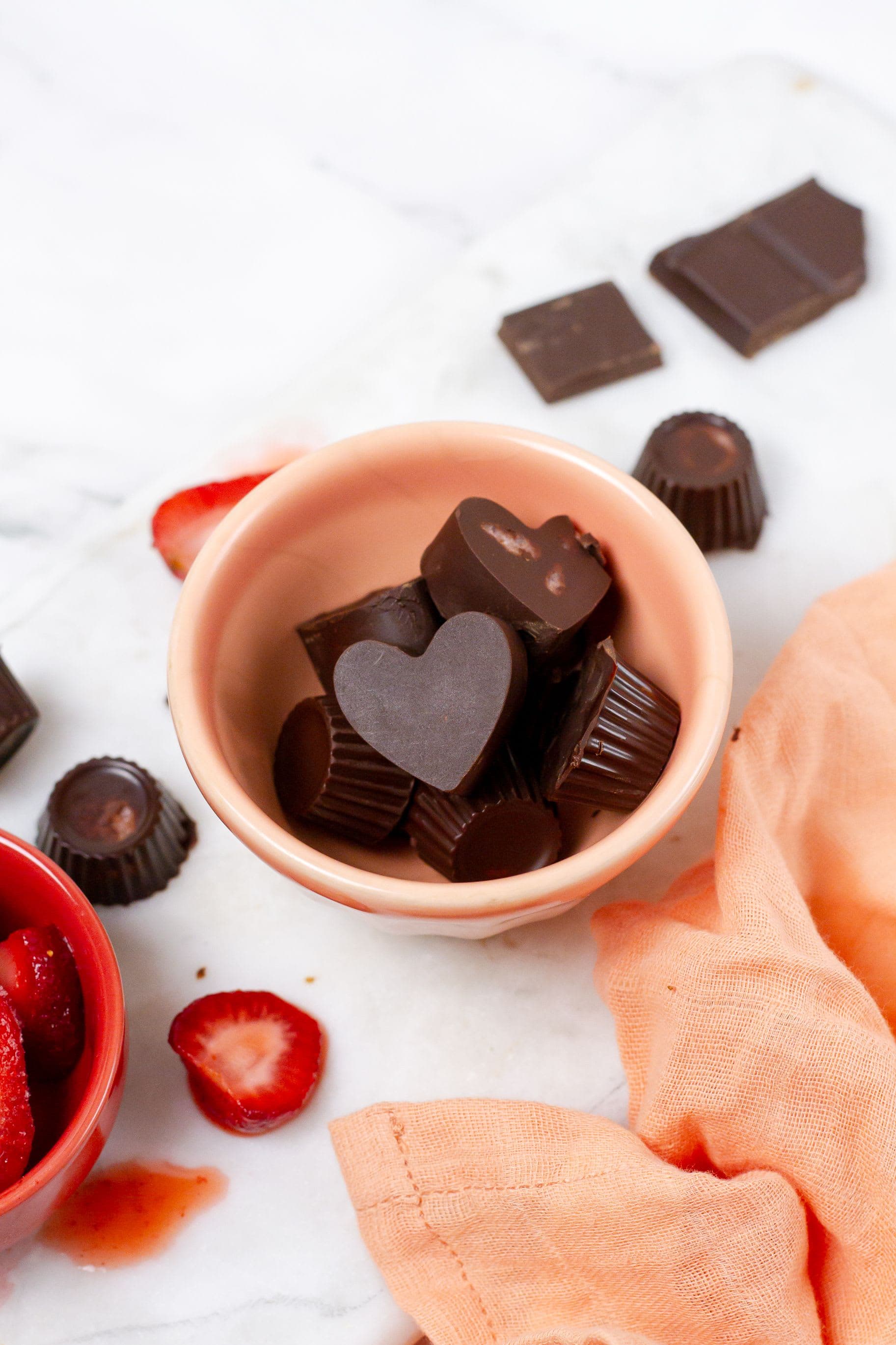 Strawberry Filled Valentine’s Chocolates
