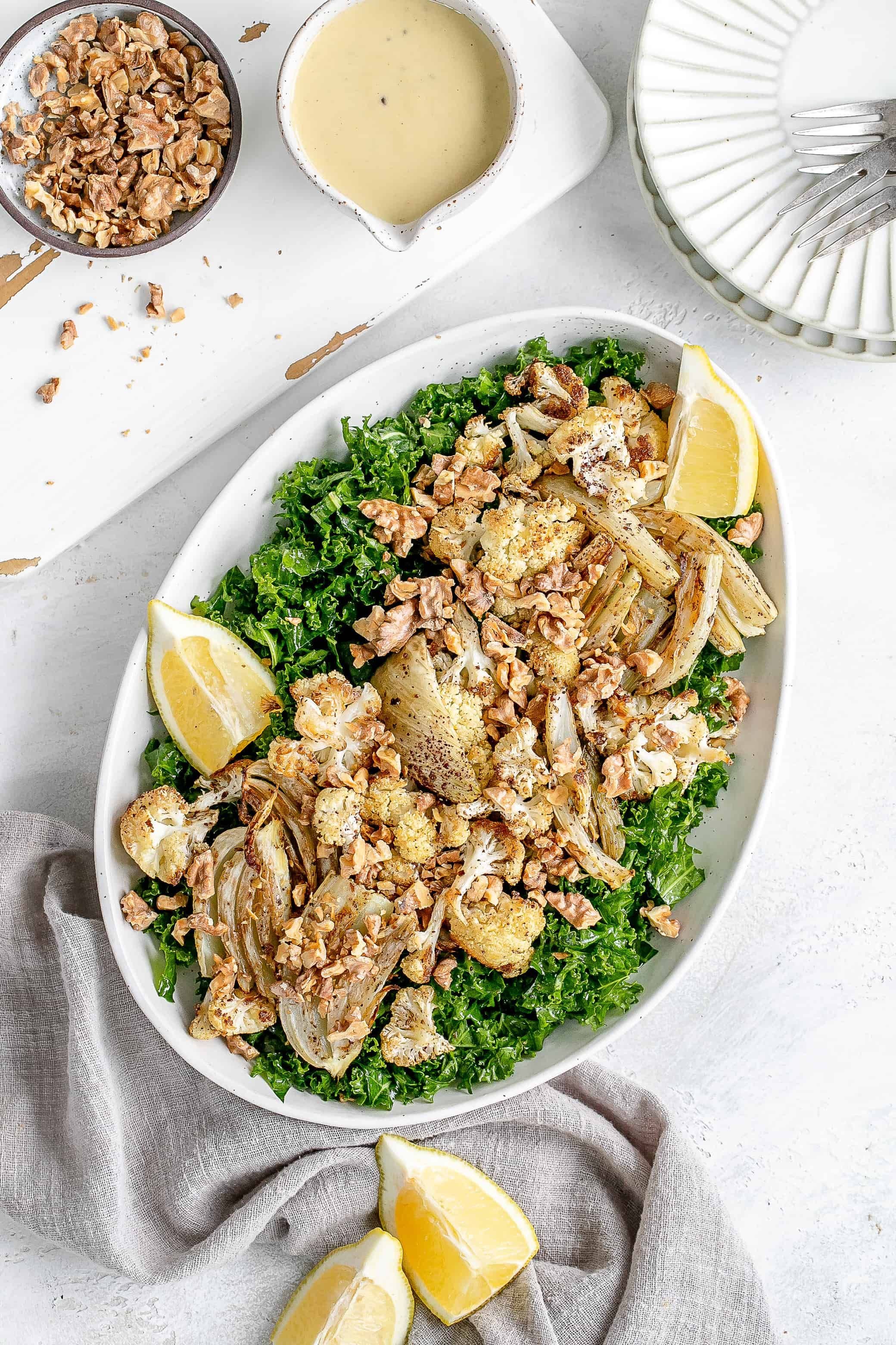 Roasted Cauliflower & Fennel Salad